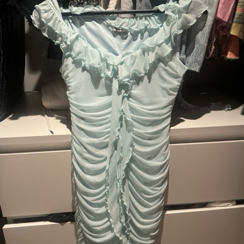 Strapless Ruffle Mini Dress - Picture 4 of 4